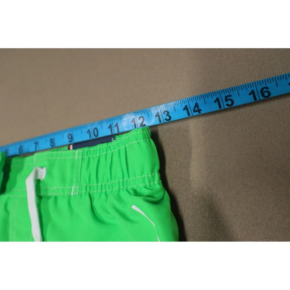 Tommy Hilfiger Kids Tommy Script Graphic Boardshorts - Green -‎ Size Medium